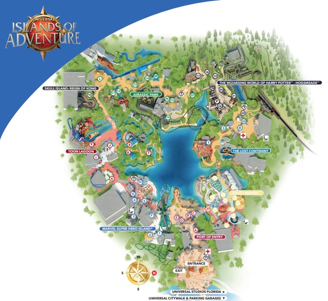 Islands of Adventure Map